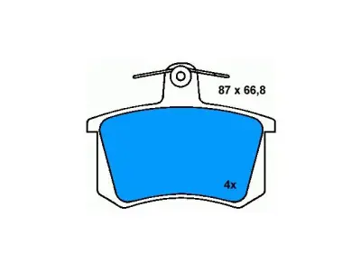 4A0698451 BMW Brake Pad for AUDI A1, BMW 7 Series, MERCEDES-BENZ CLA, PORSCHE 928, VW GOLF