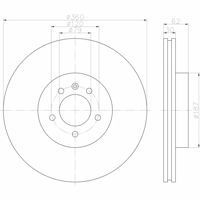 SDB000622 FRONT BRAKE DISC for LAND ROVER DISCOVERY V (L462), RANGE ROVER IV (L405), DISCOVERY V VAN (L462), RANGE ROVER SPORT II (L494), DISCOVERY IV (L319), RANGE ROVER SPORT I (L320), DISCOVERY IV VAN (L319)