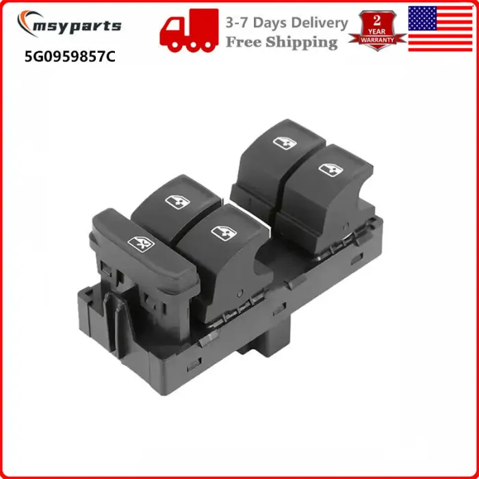 5G0959857C Switch, Window Regulator for VW GOLF VII (5G1, BQ1, BE1, BE2), PASSAT B8 Estate (3G5, CB5)