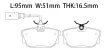 7M3698451D Brake Pads for VW SHARAN, FORD GALAXY I (WGR), SEAT ALHAMBRA (7V8, 7V9)