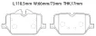 34206888835 BMW Brake Pad for BMW 3 Series, TOYOTA SUPRA (DB_), SUPRA / GR SUPRA (DB_), SUPRA V (DB_)