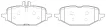 0004201304 Brake Pad Set, Disc Brake for MERCEDES-BENZ E-CLASS T-Model (S214), CLE (C236), E-CLASS (W214), C-CLASS T-MODEL (S206)