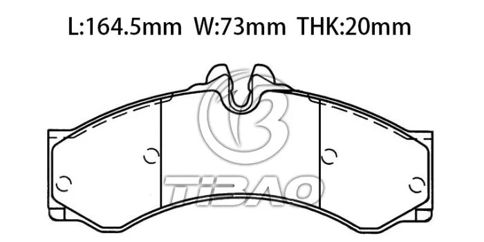 0024204220 Brake Pads for MERCEDES-BENZ SPRINTER, VW LT, DODGE SPRINTER 3500 Cab &amp;amp;amp;amp; Chassis