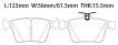 5Q0698451P Brake Pads for AUDI A3, VW GOLF, SEAT LEON SC (5F5), SKODA SUPERB III (3V3)