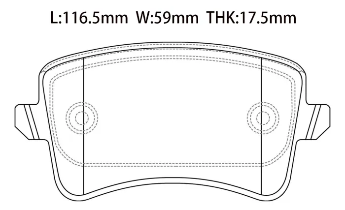 8K0698451A Brake Pads for AUDI Q5 (8RB), A5 (8T3), A4 / S4 B8 (8K2)