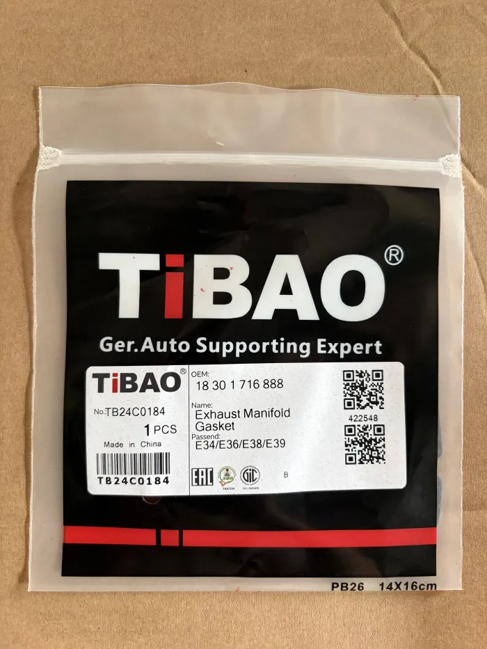 18301716888 Engine Parts Exhaust Manifold Gasket for BMW 3 (E36), Z3 Roadster (E36), 5 (E34), 7 (E38), 8 (E31)
