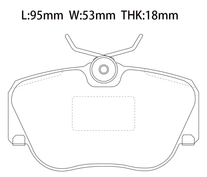 0014208120 Brake Pads for VW EUROVAN T4 Van (70A, 70H, 7DA, 7DH), CARAVELLE T4 Bus (70B, 70C, 7DB, 7DK, 70J, 70K, 7DC, 7DJ), TRANSPORTER Mk IV Platform/Chassis (70E