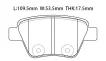 5K0698451A Brake Pads for VW BEETLE, SEAT LEON (1P1), SKODA YETI (5L)