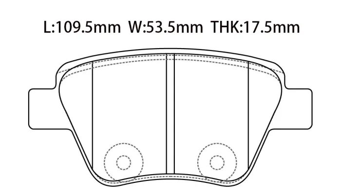 5K0698451A Brake Pads for VW BEETLE, SEAT LEON (1P1), SKODA YETI (5L)