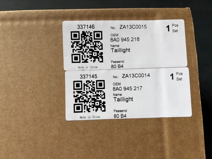 8A0945218 Taillight for AUDI 80 B4 Saloon (8C2)