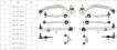8D0498998S1 Suspension Parts Control Arm Kit for AUDI A6, VW PASSAT