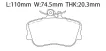 0024202220 Brake Pads for MERCEDES-BENZ C-CLASS (W202)