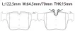 0004205900 Brake Pads for MERCEDES-BENZ GLC (X253), C-CLASS (W205)