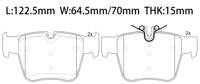 0004205900 Brake Pads for MERCEDES-BENZ GLC (X253), C-CLASS (W205)