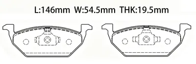 6Q0698151 Brake Pads for AUDI A1, VW UP, SEAT IBIZA IV (6J5, 6P1), IBIZA Mk IV (6J5, 6P1), SKODA PRAKTIK (5J7), ROOMSTER (5J7)