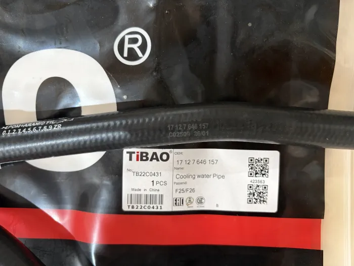 17127646157 Engine Parts Cooling Water Pipe for 