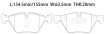 34116763617 BMW Front Brake Pad for BMW Z4 Roadster (E89), X1 (E84), 3 Touring (E91), 1 (E87), 5 (E60)