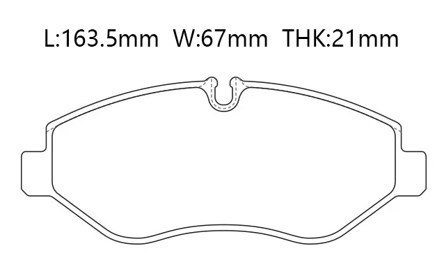 2E0698151 Brake Pads for MERCEDES-BENZ V-CLASS, VW CRAFTER