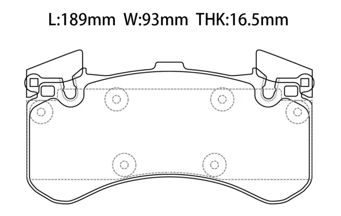 4H0698151F Brake Pads for AUDI A8 / S8 D4 (4H2, 4H8, 4HC, 4HL)