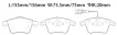 7L6698151B Brake Pads for VW TOUAREG (7LA, 7L6, 7L7)