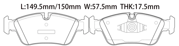 34116769763 BMW Brake Pad for BMW 1 (E81), 3 (E90)