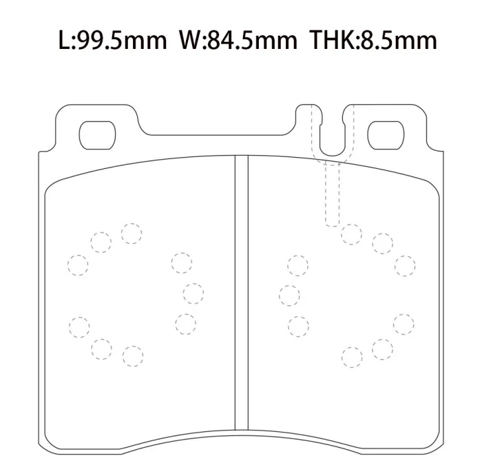 0024201220 Brake Pads for MERCEDES-BENZ CLK, CHRYSLER CROSSFIRE