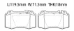 0044200420 Brake Pads for MERCEDES-BENZ CLS (C219), SL (R129), S-CLASS (W220), E-CLASS (W211), C-CLASS (W203), CLK (C209), SLK (R171), M-CLASS (W163), CL-CLASS Coupe (C215)