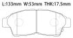 04465YZZ51 Brake Pads for LEXUS ES (VCV10_, VZV21_), ES Sedan (VCV10_, VZV21_), TOYOTA CAMRY Saloon (_V4_), CAMRY VI Saloon (_V4_)