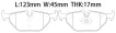 34211154221 BMW Brake Pad for BMW Z4, WIESMANN MF3 Roadster