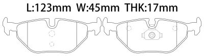 34211154221 BMW Brake Pad for BMW Z4, WIESMANN MF3 Roadster