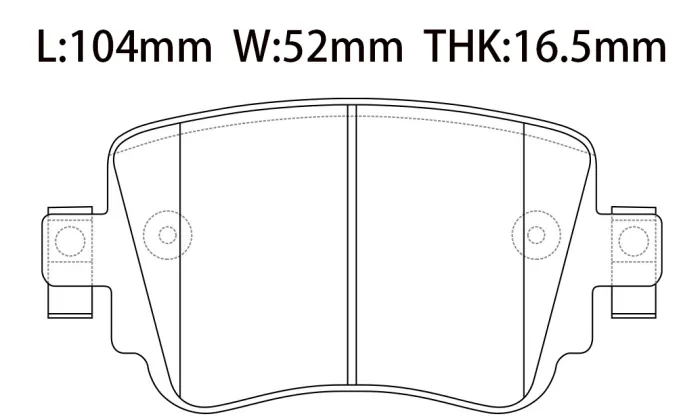 5Q0698451B Brake Pads for AUDI A1, VW CADDY, SEAT ALHAMBRA (710, 711), SKODA OCTAVIA III (5E3, NL3, NR3)