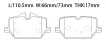 34206888835 BMW Brake Pad for BMW 3 Series, TOYOTA SUPRA (DB_), SUPRA / GR SUPRA (DB_), SUPRA V (DB_)