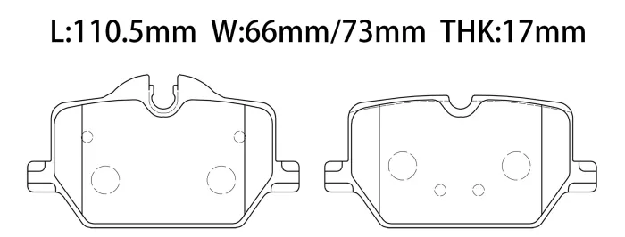 34206888835 BMW Brake Pad for BMW 3 Series, TOYOTA SUPRA (DB_), SUPRA / GR SUPRA (DB_), SUPRA V (DB_)