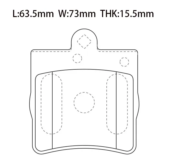 0034202720 Brake Pads for MERCEDES-BENZ C-CLASS, CHRYSLER CROSSFIRE Roadster