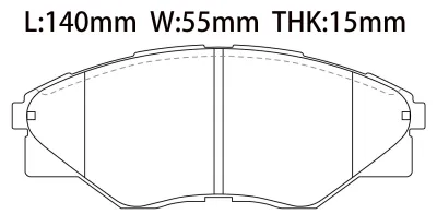 044650K290 Brake Pads for TOYOTA HILUX VIGO VII Pickup (_N1_, _N2_, _N3_)