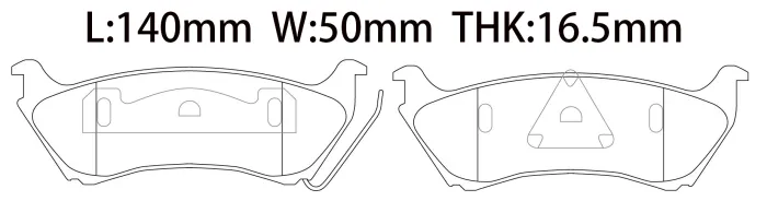 1634200420 Brake Pads for MERCEDES-BENZ M-CLASS (W163)