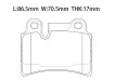 7L6698451B Brake Pads for VW TOUAREG (7LA, 7L6, 7L7)