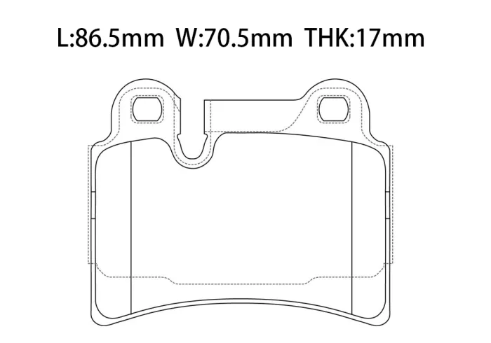 7L6698451B Brake Pads for VW TOUAREG (7LA, 7L6, 7L7)