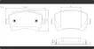 4F0698451A Brake Pads for AUDI A3, VW GOLF