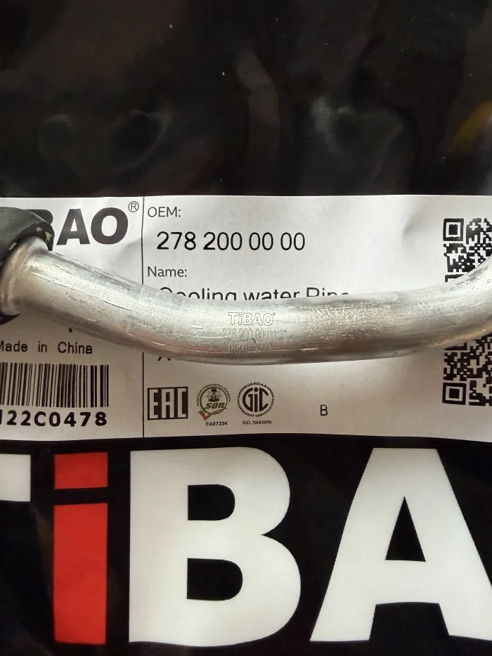 2782000000 Engine Parts Cooling Water Pipe for