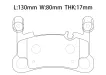 9Y0698451P Brake Pads for PORSCHE CAYENNE (9YA)