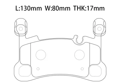 9Y0698451P Brake Pads for PORSCHE CAYENNE (9YA)