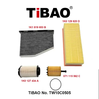 1K0127434A – Kit of filters for VW CADDY, AUDI A1 8PA, SKODA OCTAVIA II Combi (1Z5), and SEAT LEON (1P1)