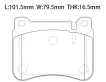 0044205120 Brake Pads for MERCEDES-BENZ SLK (R171), CLC-CLASS (CL203), CLK (C209), C-CLASS (W203)