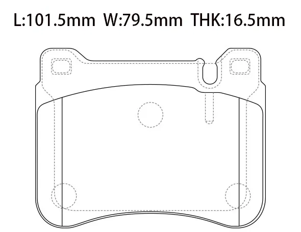 0044205120 Brake Pads for MERCEDES-BENZ SLK (R171), CLC-CLASS (CL203), CLK (C209), C-CLASS (W203)