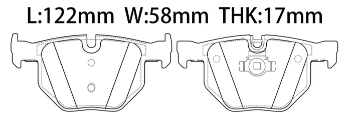 34216763044 BMW Brake Pad for BMW 7 (E65, E66, E67)