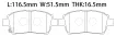 0446512590 Brake Pads for TOYOTA IST (NCP6_), XA (NCP6_), TOYOTA (FAW) PRIUS (_W2_)