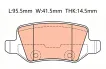 1694200420 Brake Pads for MERCEDES-BENZ VANEO (414), A-CLASS (W168)