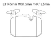 34116859066 BMW Front Brake Pads for 