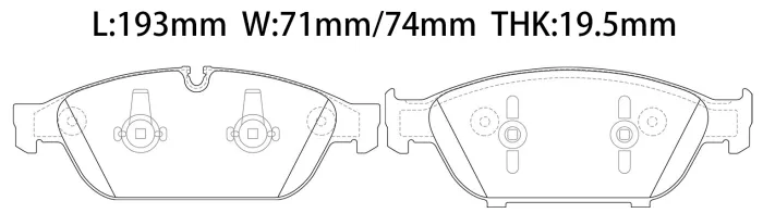 4H0698151G Brake Pads for AUDI A8 / S8 D4 (4H2, 4H8, 4HC, 4HL), A6 / S6 C7 (4G2, 4GC), A7 / S7 Sportback (4GA, 4GF)
